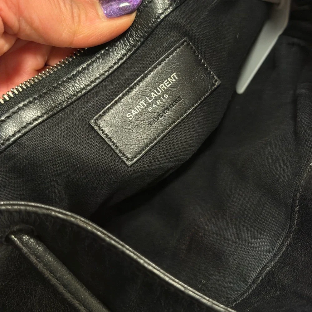 Pre-loved YSL Black Backpack